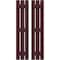 Ekena Millwork Americraft 3-Board, 3 Batten Exterior Real Wood Spaced Board-n-Batten Shutters, ARW401SB311X64WRH, PR ARW401SB311X64WRH - alternate 1